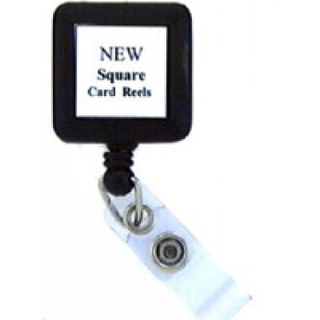 Badge Reel Square-w/belt Clip - 100 Pack